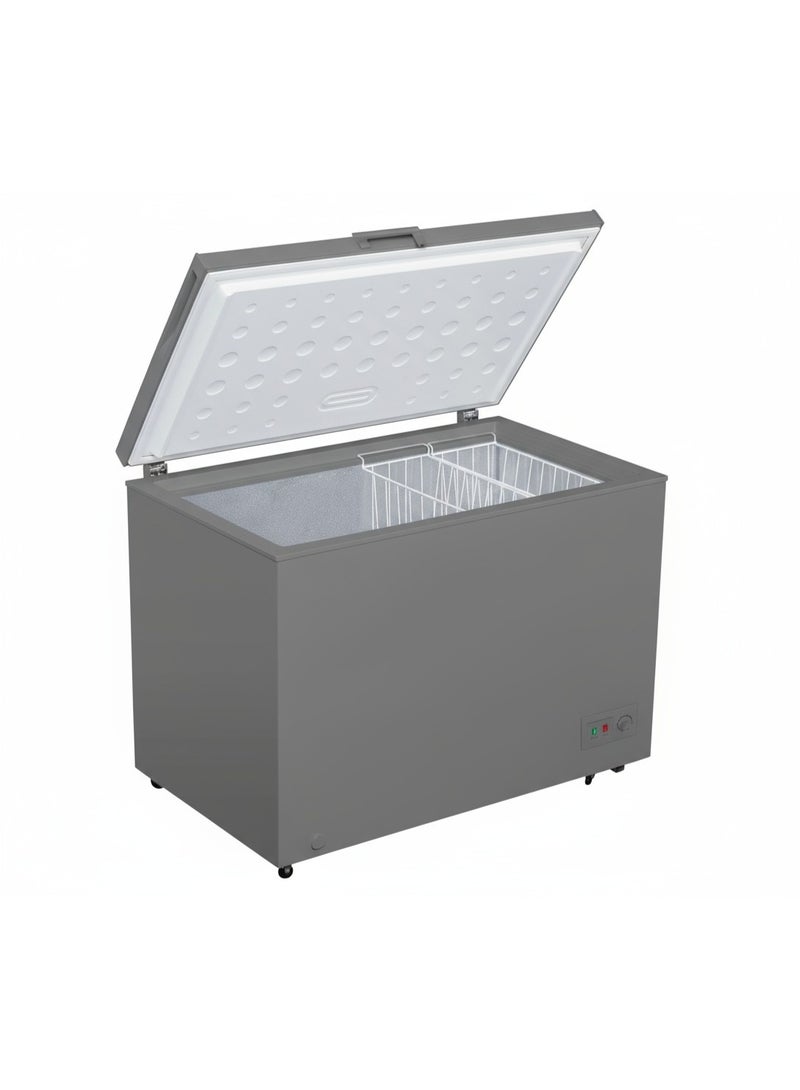 سمارت اليكتريك ثلاجة تجميد كهربائية ذكية، سعة 316 لترًا (11.6 قدم مكعب)، إضاءة داخلية LED، قفل بمفتاح، لون رمادي أنيق، موفر للطاقة. - Image 4