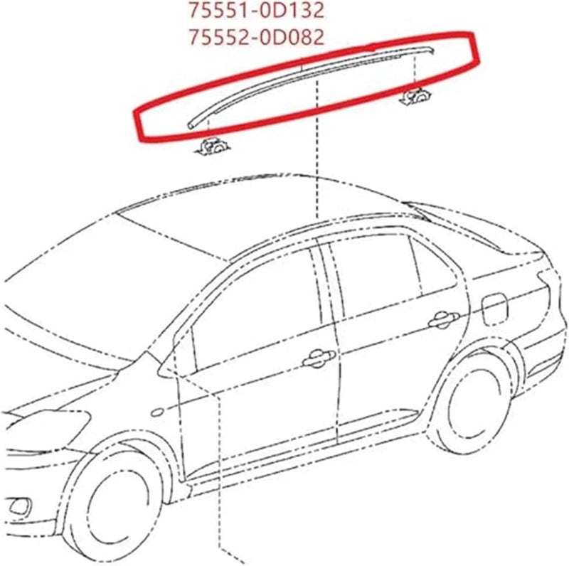 Vuzmode Window Door Seals for Toyota Yaris Hatchback - Image 2