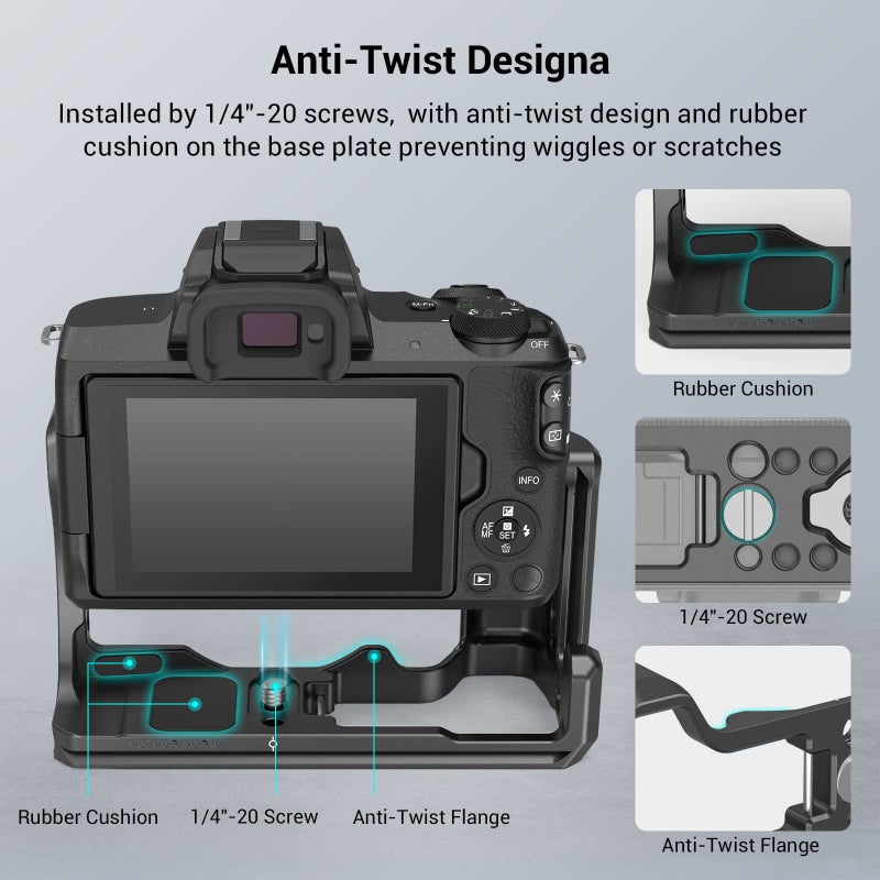 SmallRig M50 /M50 II /M5 Cage (Upgraded), Aluminum Alloy Video Film Movie Making Rig with Integrated Grip and NATO Rail for Canon M50 /M50 II /M5 2168C - Image 2