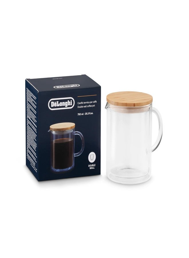 De'Longhi Double Wall Glass Coffee Pot, 25 oz - Image 1