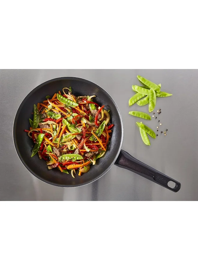 Tefal TEFAL Frying Pan | G6 Resist Intense 24 cm Non-Stick Frypan With Thermo Spot | Burgundy | 2 Years Warranty Black 24cm