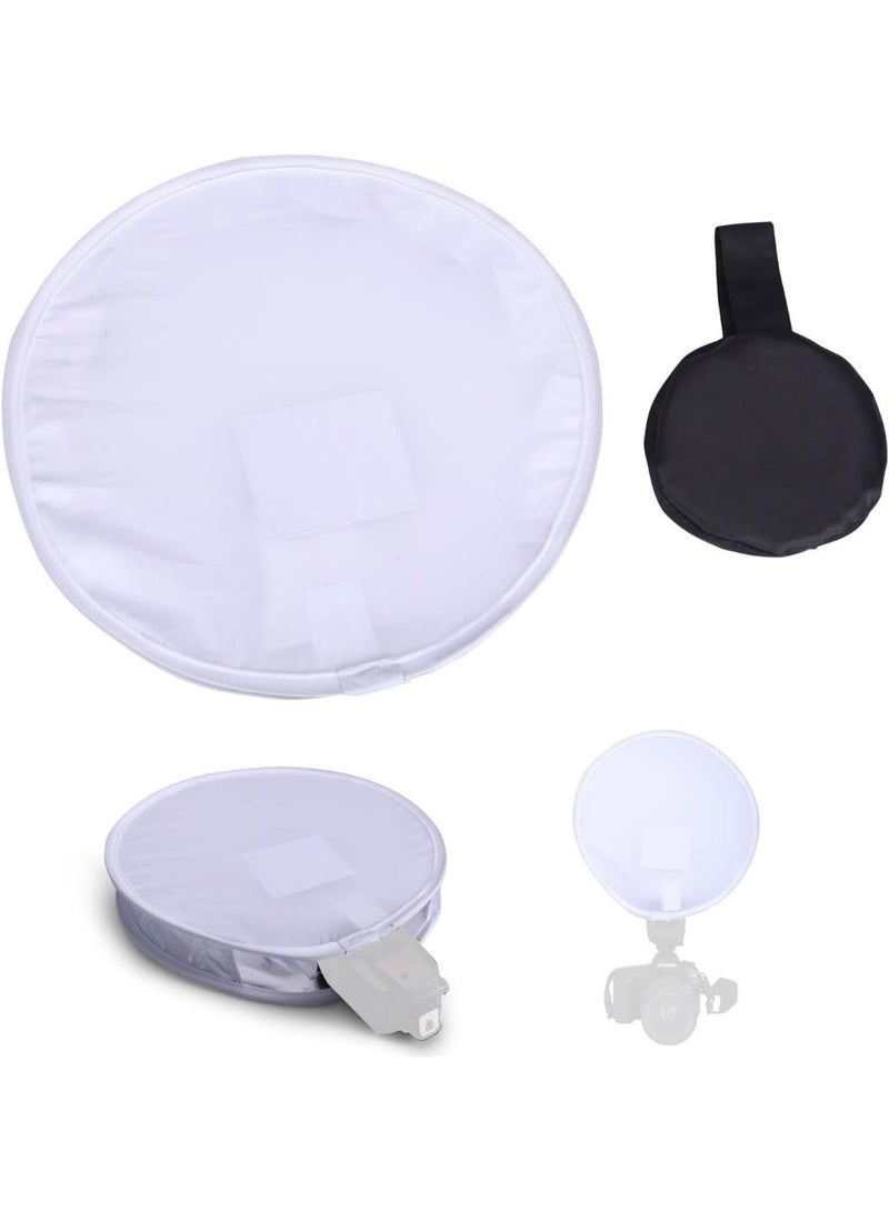 12 Inch (31cm) Gray Card Portable Softbox Multi-Function Diffuser for Flashlight - Image 4