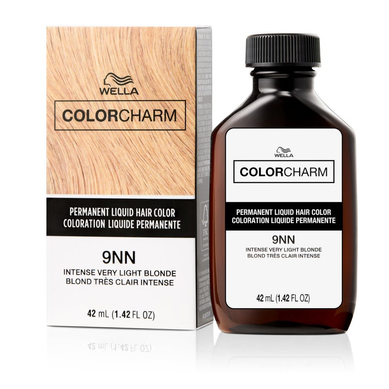 COLORCHARM Permanent Liquid Hair Color for Gray Coverage| 9NN Intense Very Light Blonde | 1.4 Fl Oz - Image 1