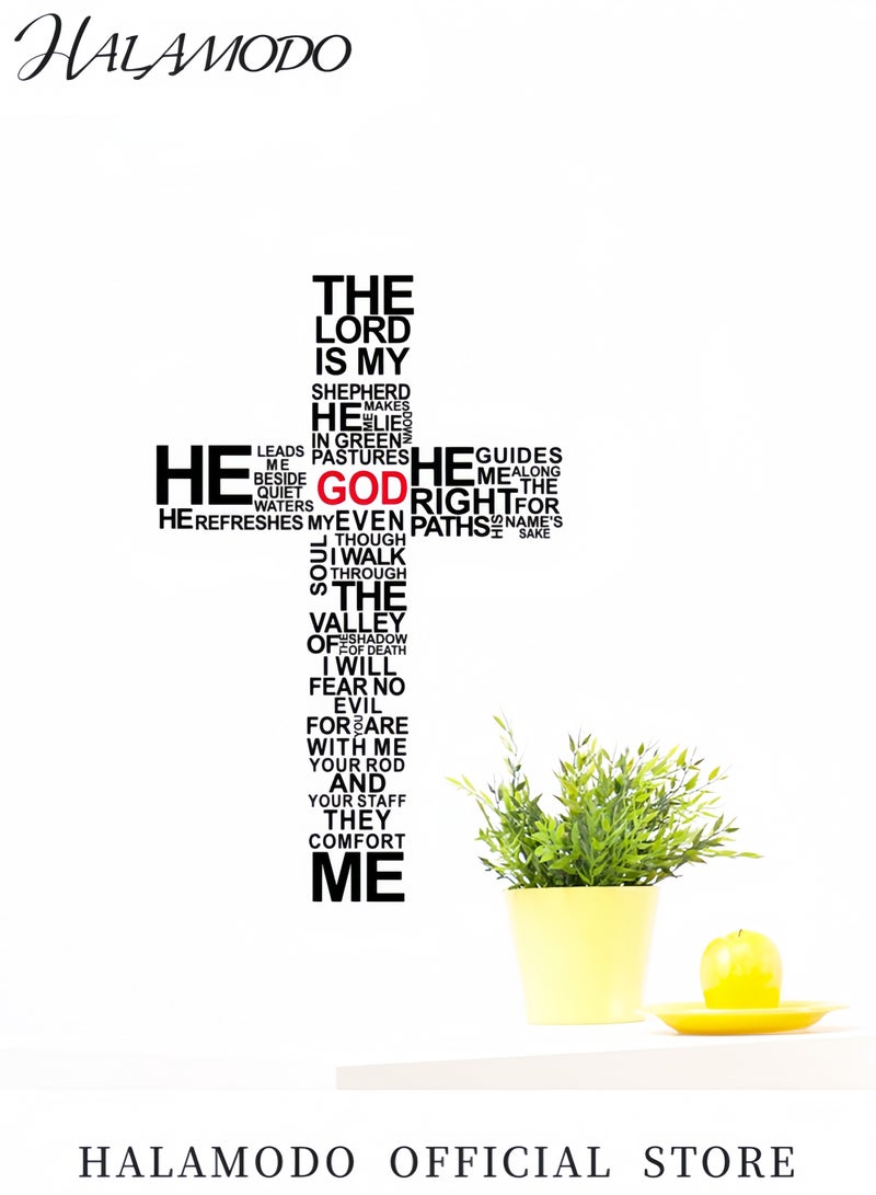 HALAMODO Cross Wall Sticker - Image 2