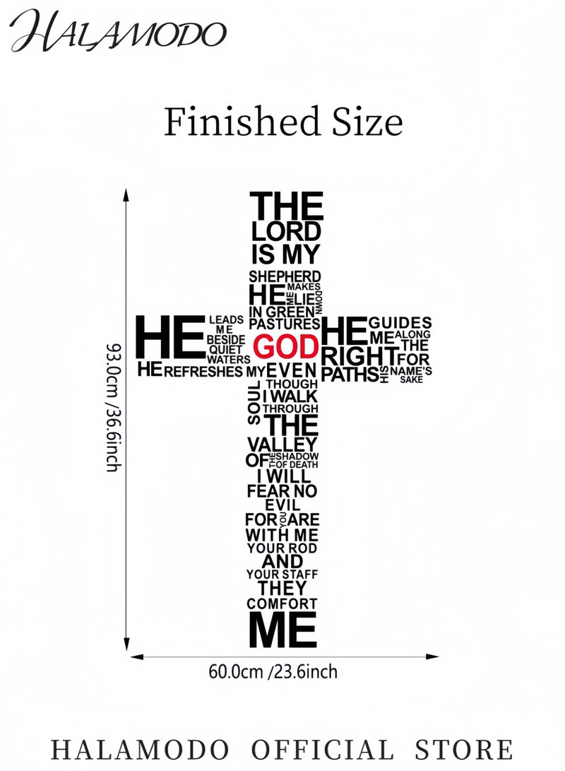 HALAMODO Cross Wall Sticker - Image 5