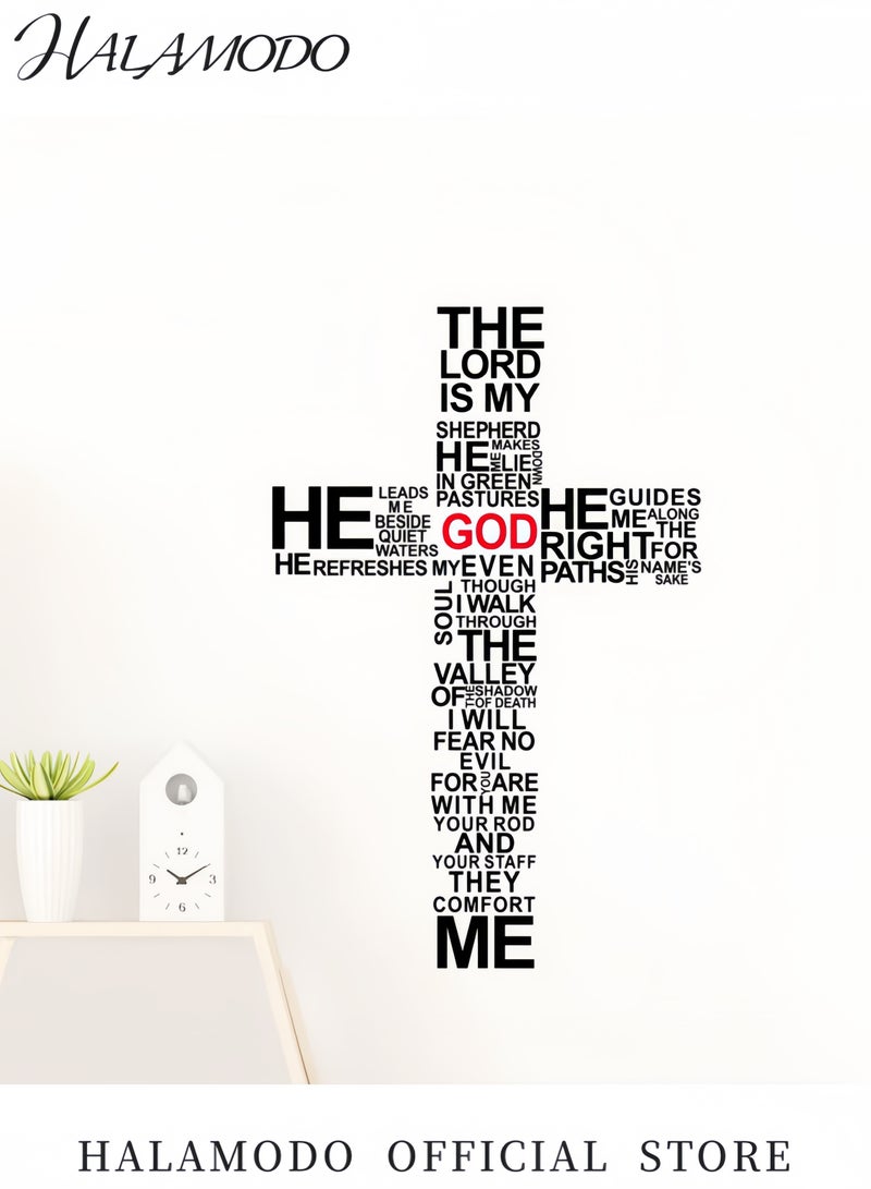 HALAMODO Cross Wall Sticker - Image 3