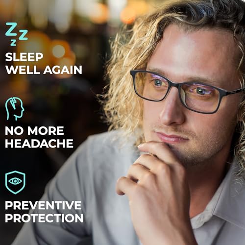 Prospek Blue Light Blocking Glasses for Women & Men ARCTIC, 99% Harmful Blue Light Filter, Anti-Glare Clear Lenses, Non-Prescription Computer Glasses - Image 5