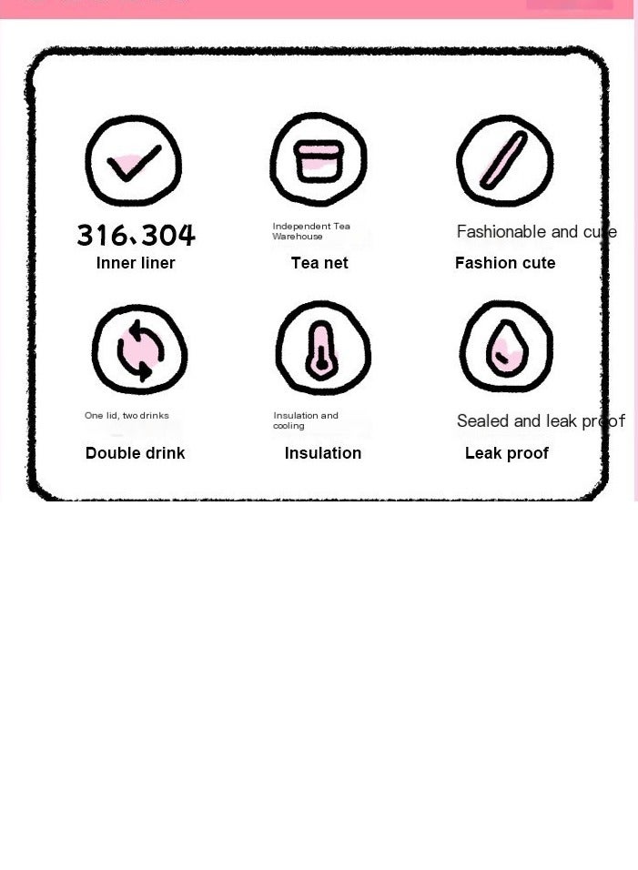 Starcup 600ml water bottle for kids and adults - you can also put tea/coffee/juice to rehydrate outdoors/home/school/office at any time - Image 3