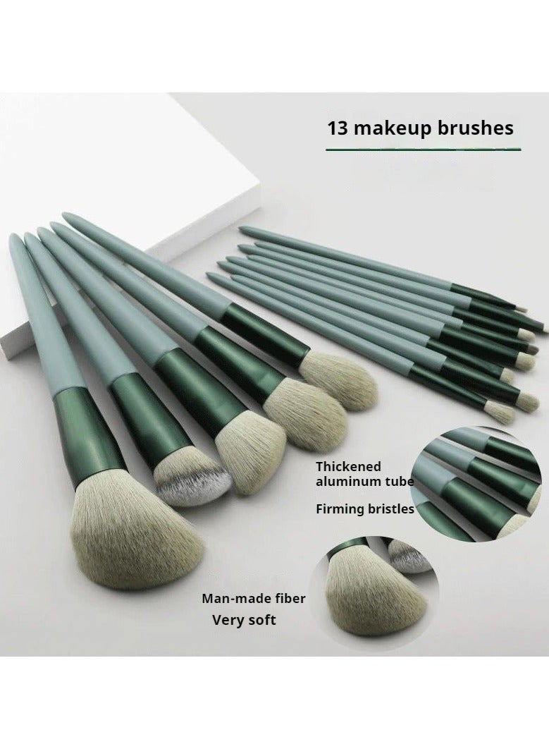 مجموعة فرش مكياج مكونة من 12 قطعة، مجموعة فرش مكياج احترافية، فرشاة كريم أساس متميزة، مزج بودرة الوجه، أحمر الخدود، خافي العيوب، فرشاة ظلال العيون، مجموعة فرش المكياج، أدوات المكياج - Image 4