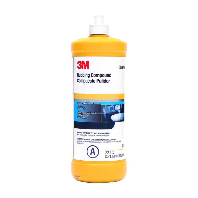 3M Rubbing Compound, 05973, Liquid Formula,1 qt (32 fl oz/946 mL) - Image 1