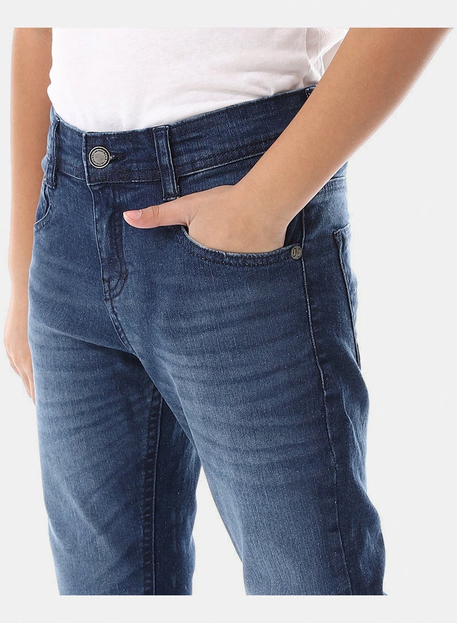 Andora Fly Zipper Button Closure Boys Skinny Jeans Pants - Image 2