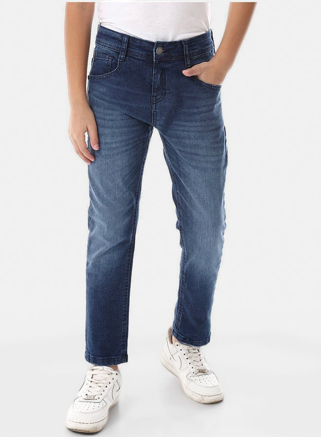 Andora Fly Zipper Button Closure Boys Skinny Jeans Pants - Image 4