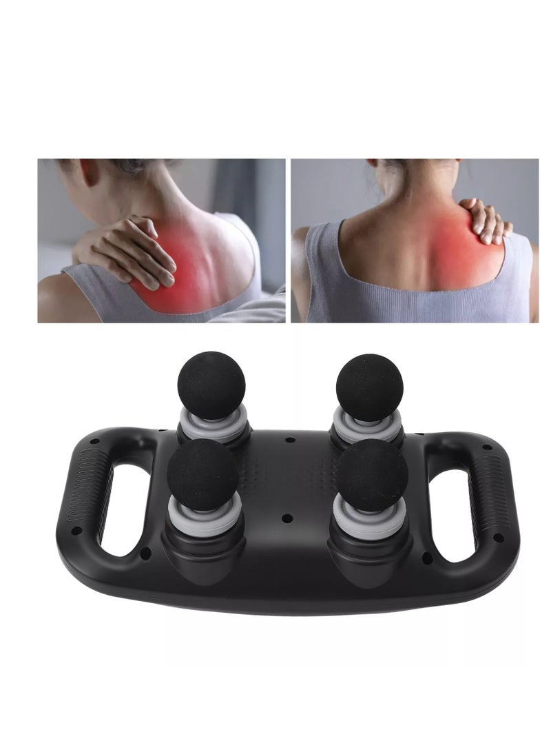 مسدس تدليك بـ4 رؤوس من ثيرابانل، مسدس تدليك الانسجة العميقة مع 4 مستويات كثافة للتدليك، رؤوس وطبق تدليك قابل للاستبدال، اداة تدليك كهربائية للظهر والكتف والرقبة - Image 4