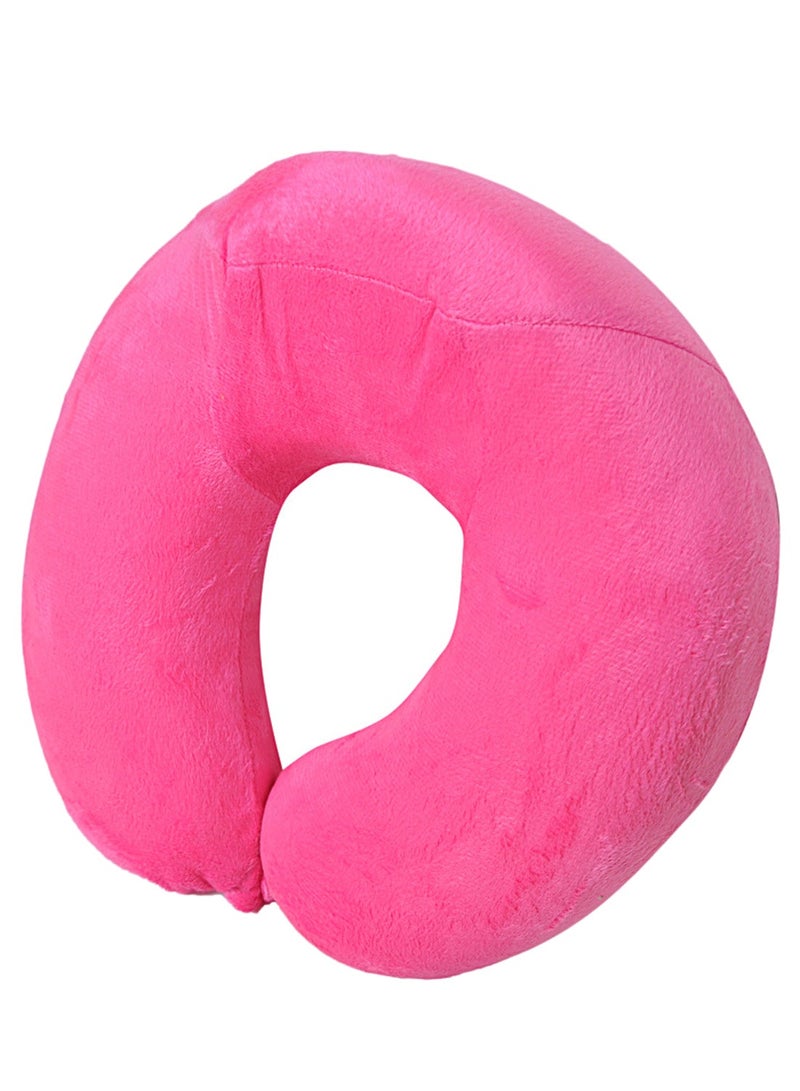 Head And Neck Support Travel Pillow Pink