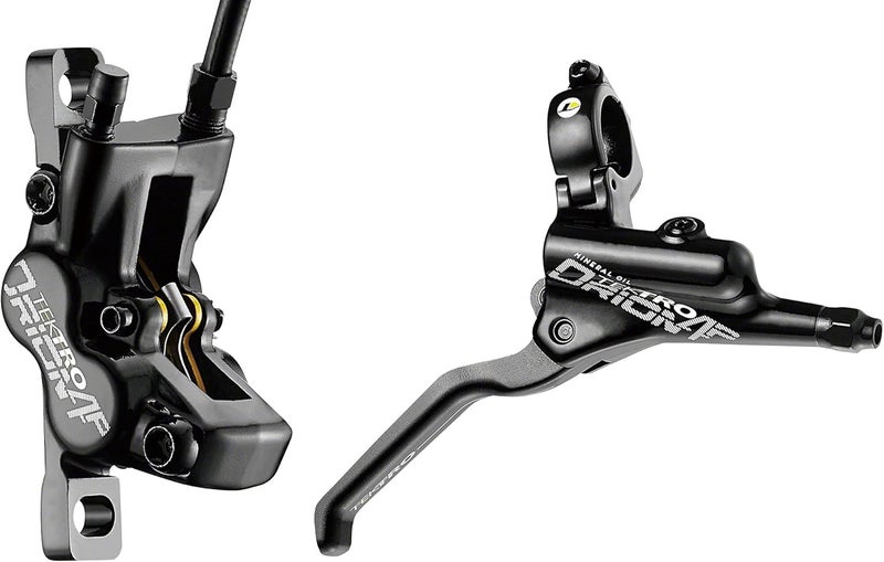 TEKTRO Orion HD-M745 Front Hydraulic Bicycle Disc Brake Lever & 4-Piston Caliper | 1800mm Hose | Left Hand | Black - Image 1