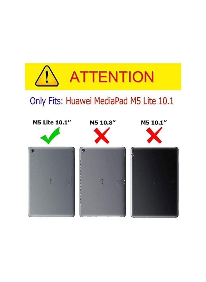erorex - واقي شاشة Huawei Mediapad M5 Lite مقاس 10.1 بوصة مضاد للخدش ومضاد لبصمات الأصابع وعالي الوضوح من الزجاج المقوى لجهاز Mediapad M5 Lite اللوحي مقاس 10.1 بوصة - Image 1
