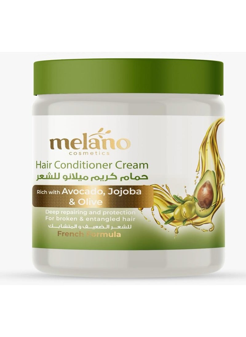 MELANO Conditioner Cream with Avocado Jojoba & Olive oil 500 grams 