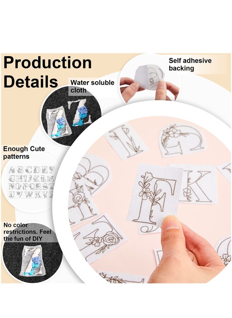 مثبتات خياطة يدوية قابلة للذوبان في الماء، Azonee 50 قطعة مثبت تطريز يدوي الصنع إبداعي، مثبتات تطريز مع نمط بوهو لمحبي الخياطة اليدوية والتطريز، الحروف - pzsku/Z6731A4DE3FF8936111CBZ/45/_/1694747004/0c05f979-b57f-4437-8c93-9550a93abd71
