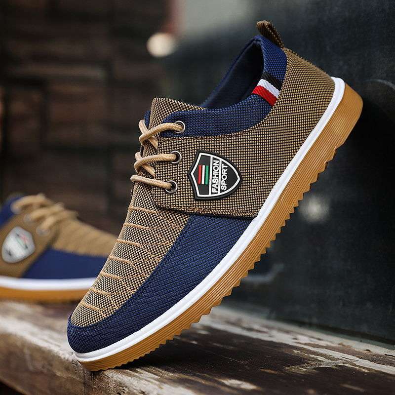 2025 Spring Canvas Shoes Men'S Breathable Work Shoes Men'S Old Beijing Cloth Shoes Deodorant Versatile Lace-Up Wear-Resistant Sneakers - Image 4