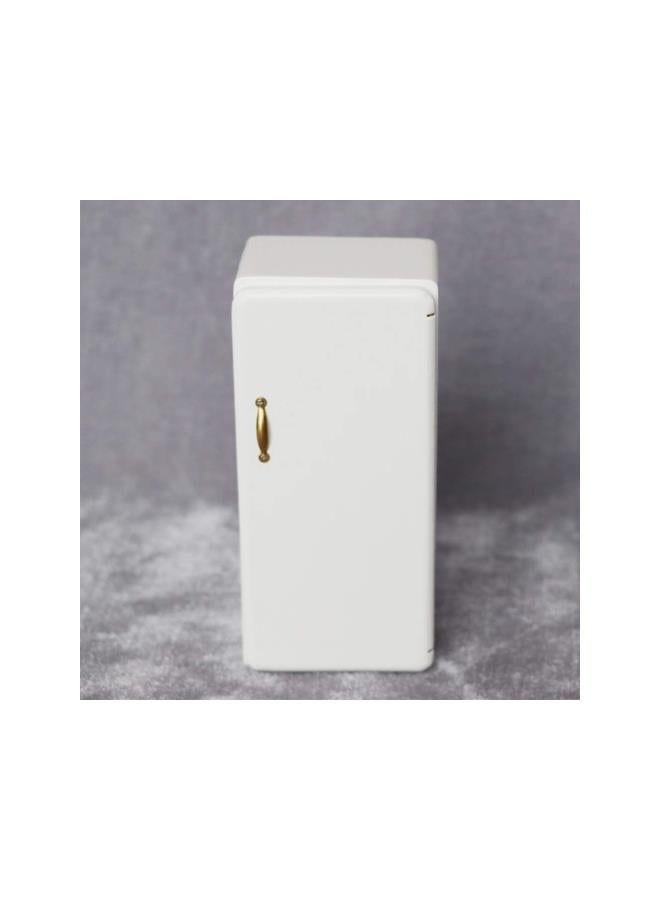 silvercnc 1/ 12 Dollhouse Miniature Fridge Mini Refrigerator Model White Fridge Figurine Furniture Ornament for Kids Kitchen Pretend Play Toy Gift - Image 5