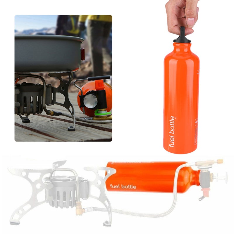 BRS Portable Fuel Bottle: 1000ml Aluminum Alloy - Seamless Leak Proof Fuel Storage Bottle for Camping Hiking Outdoor Cooking - Image 4