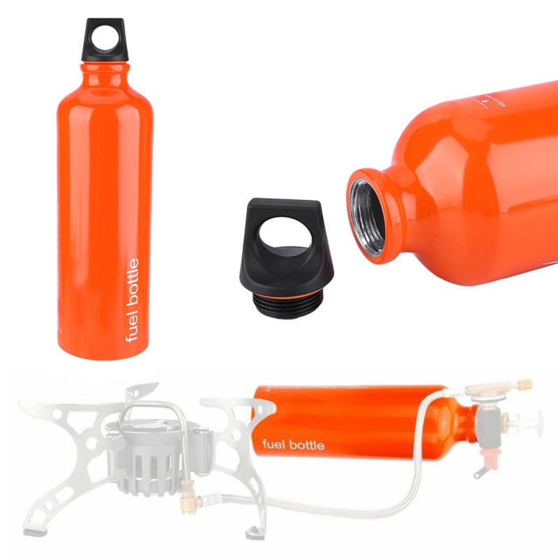 BRS Portable Fuel Bottle: 1000ml Aluminum Alloy - Seamless Leak Proof Fuel Storage Bottle for Camping Hiking Outdoor Cooking - Image 5
