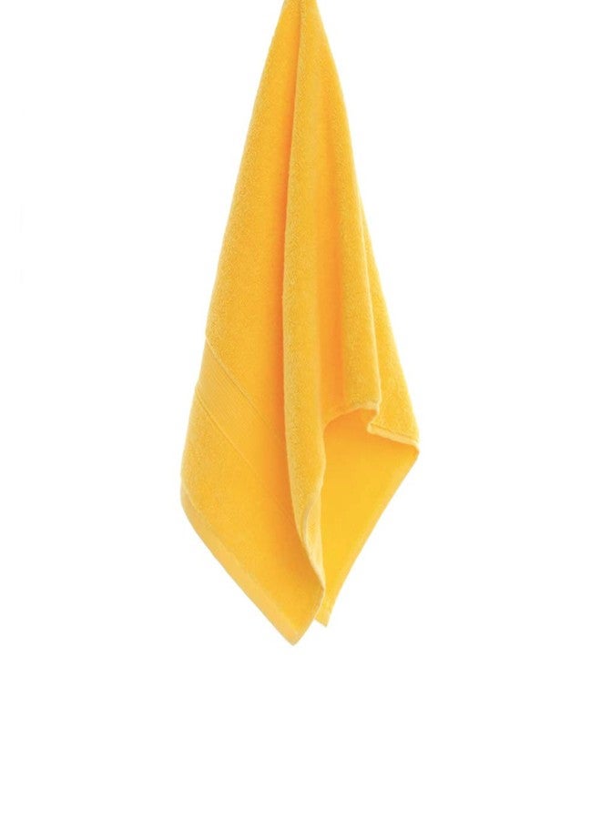 JININQ 700GSM 2Piece Hand Towels -100% Cotton for Bathroom,Kitchen,Beauty,Spa,Gym,Household face Towel,Highly Absorbent Towels(13.7 x 29.5 Inches) (Yellow) - Image 2