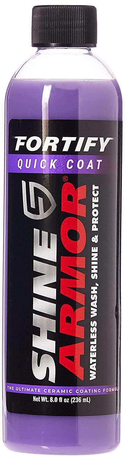 SHINE ARMOR Ceramic Coating Top Coat for Cars Fortify Quick Coat Car Wax Polish Spray Waterless Wash & Wax Hydrophobic Top Coat Polish & Polymer Paint Sealant Detail Protection 8 Fl Oz by SHINE ARMOR - Image 4