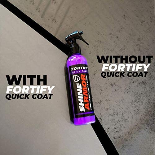 SHINE ARMOR Ceramic Coating Top Coat for Cars Fortify Quick Coat Car Wax Polish Spray Waterless Wash & Wax Hydrophobic Top Coat Polish & Polymer Paint Sealant Detail Protection 8 Fl Oz by SHINE ARMOR - Image 3