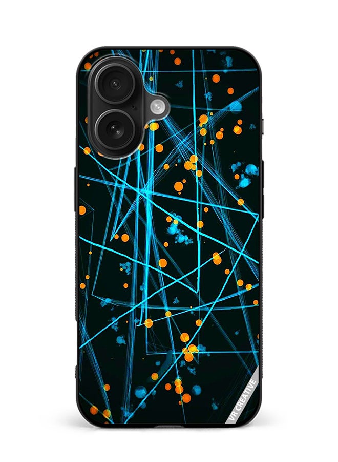 VR CREATIVE Protective Case Cover For Apple iPhone 16 Lasers Design Multicolour