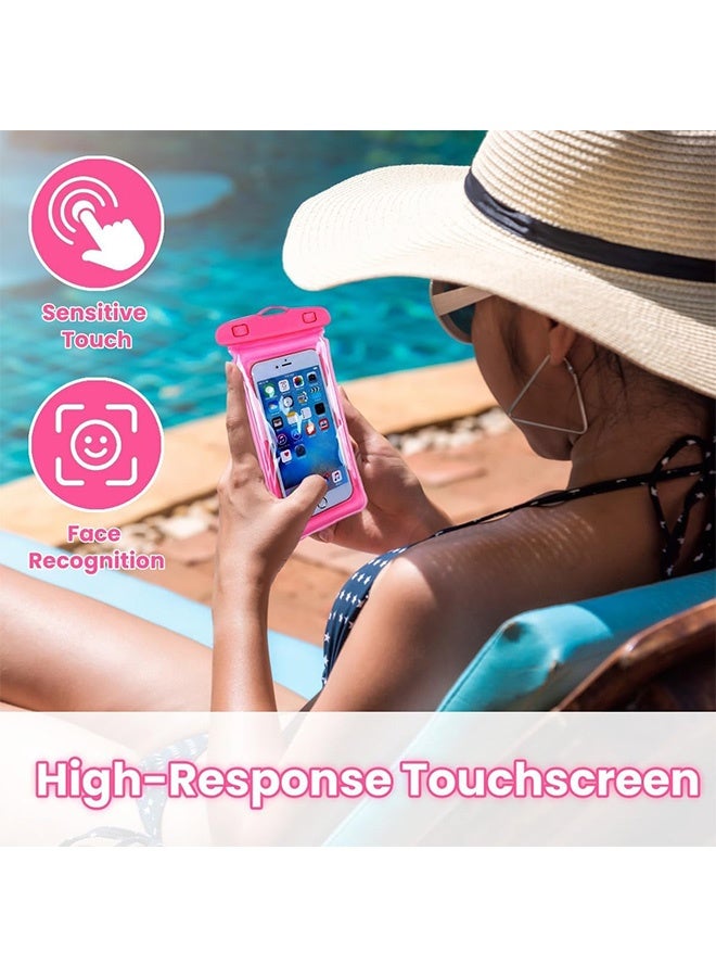 كوانتوم 4 حقائب هاتف مقاوم للماء، وهاتف كبير مقاوم للماء كيس جاف، واقي للماء وهاتف مقاوم للصدمات كيس تجفيف مناسب للشواطئ - Image 5