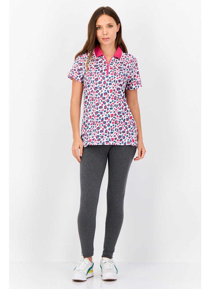 PUMA Women Sportswear Fit Short Sleeve Golf Polo Shirts, Multicolor  - Image 4