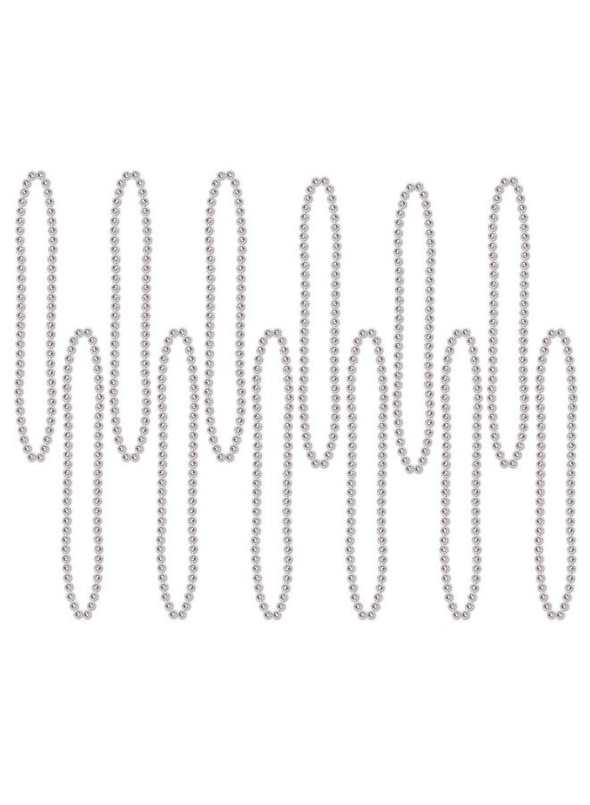 Beistle Small Bead Necklaces Silver  - Image 1