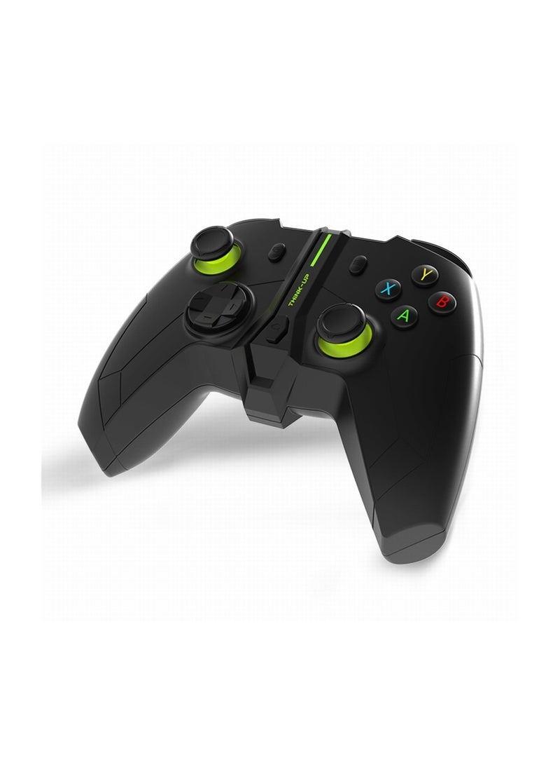 Colorful game joypads Controller For Xbox one 2.4G wireless Joystick Black with Green - Image 2