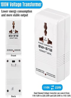 SINGWAY Singway Voltage Power Transformer Converter Adapter - 110V to 220V or From 220V to 110V International Standard 2 Prong (SW-S12-100W)  - Image 4