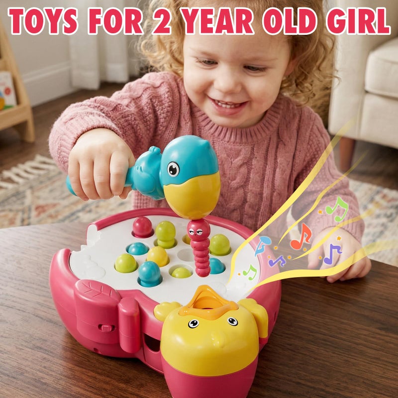 PANITU Magnetic Bird Feeding Game Woodpecker Worm Toy Montessori Fine Motor Skills Toddler Toy Age 2-4 Sensory Toys for Toddlers 3-5 Educational Learning Toys 2 Year Old Boy and Girl Gifts - Image 2