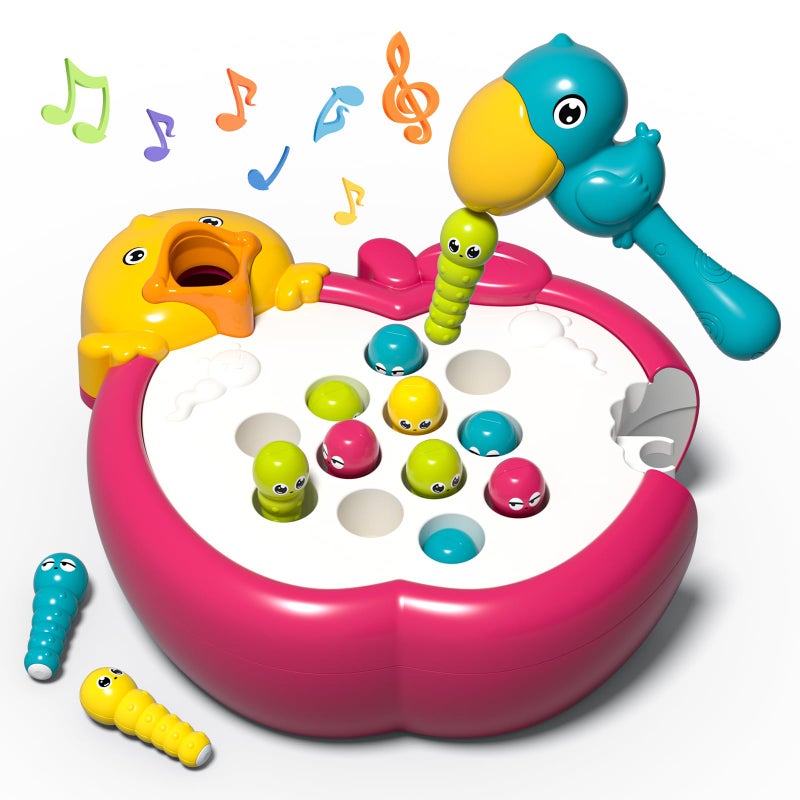 PANITU Magnetic Bird Feeding Game Woodpecker Worm Toy Montessori Fine Motor Skills Toddler Toy Age 2-4 Sensory Toys for Toddlers 3-5 Educational Learning Toys 2 Year Old Boy and Girl Gifts - Image 1