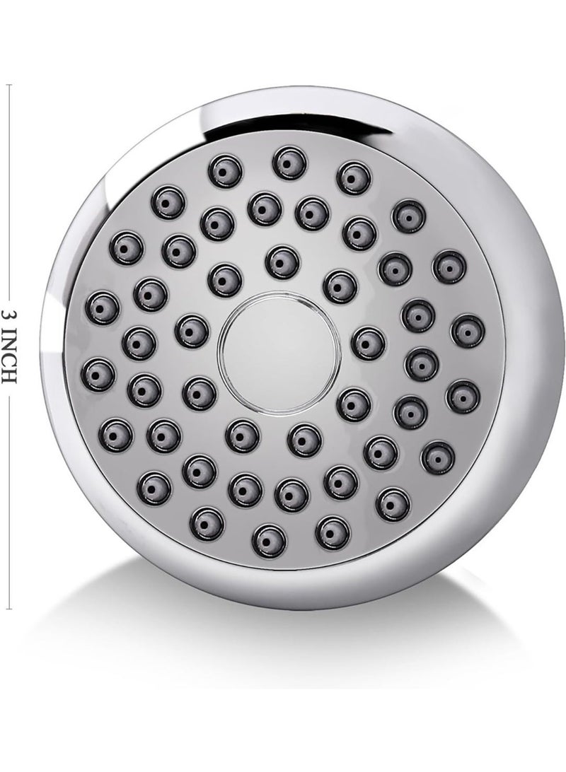 High Pressure Shower Heads, 2-Pack 3-Inch with 360° Rotation, Chrome - Image 2