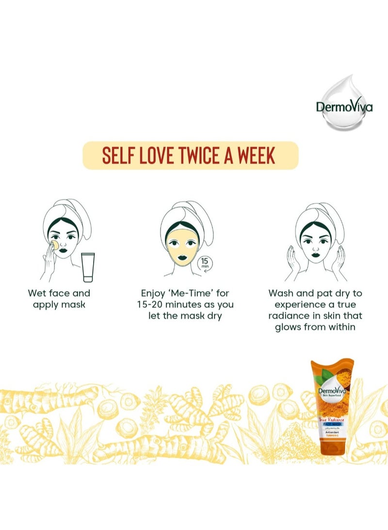 DermoViva True Radiance Turmeric Face Mask - Image 3