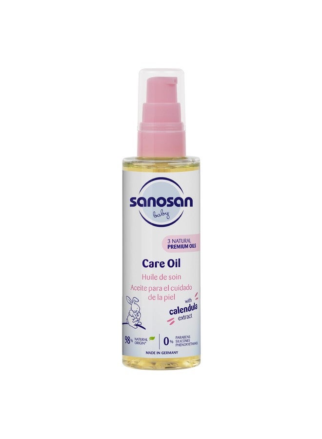 Sanosan Baby Care Oil | With Almond Oil, Organic Olive oil & Sunflower Seed Oil | Biodegradable - 100ml - Image 1