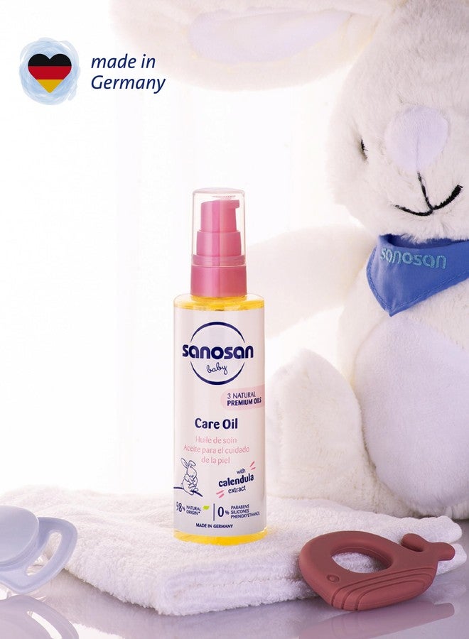 Sanosan Baby Care Oil | With Almond Oil, Organic Olive oil & Sunflower Seed Oil | Biodegradable - 100ml - Image 3