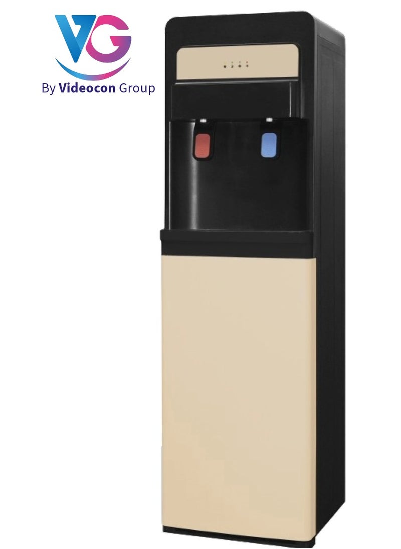 VG Bottom Loading Water Dispenser With Hot and Cold and Compressor Cooling, Cabinet for Storage , Floor Standing, Suitable for Home, Office etc.-VGWD1100  - Image 1
