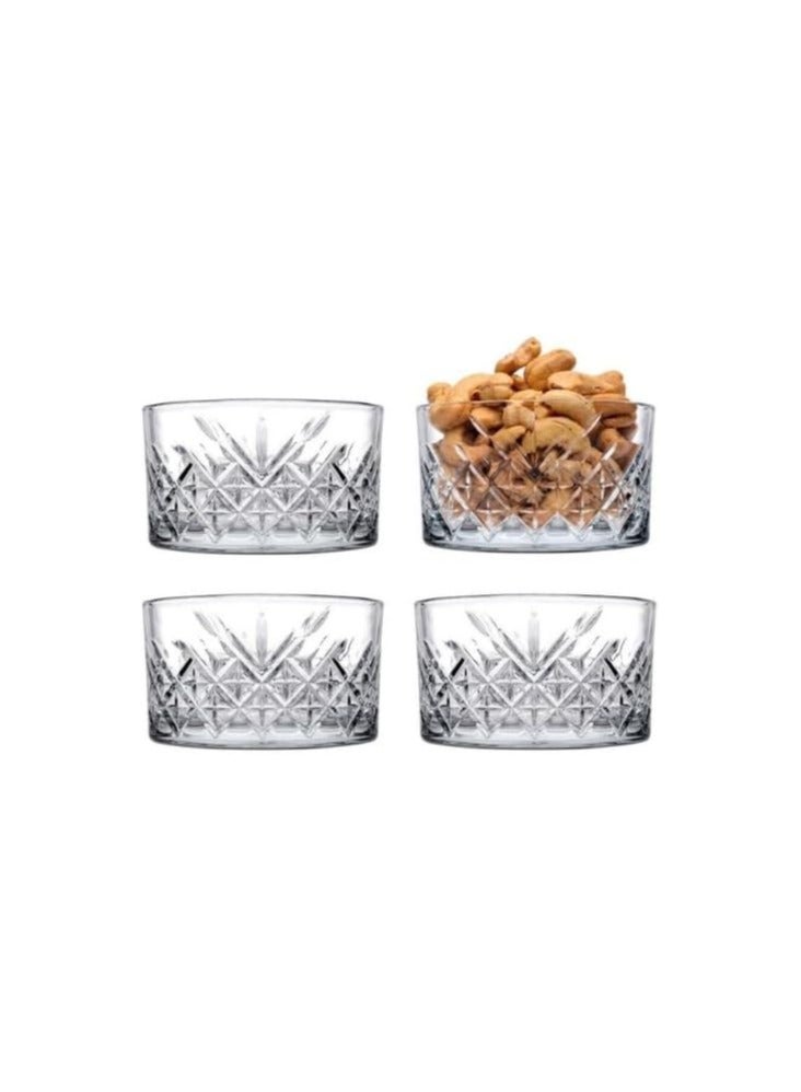 باساباتشي Pasabahce Timeless Bowl Set of 4 bowls, (9cm Capacity 225ml),Bulgarian Made - Image 1
