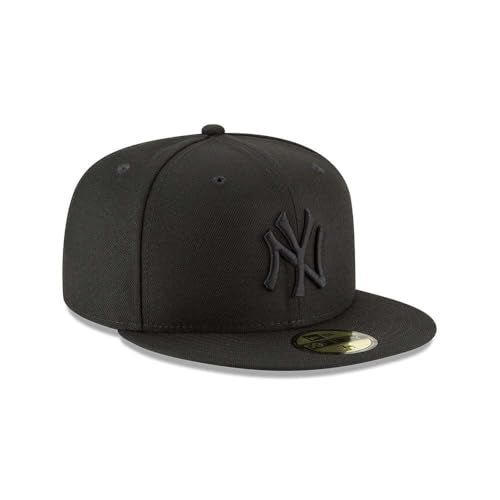 New Era 59Fifty Hat MLB Basic New York Yankees Black/Black Fitted Baseball Cap (7) - Image 3
