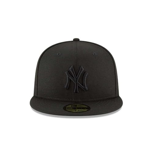 New Era 59Fifty Hat MLB Basic New York Yankees Black/Black Fitted Baseball Cap (7) - Image 2