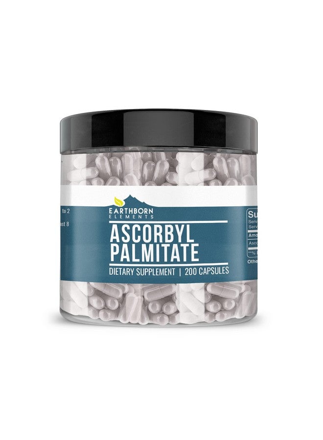 Earthborn Elements Ascorbyl Palmitate 200 Capsules, Pure & Undiluted, No Additives - Image 1