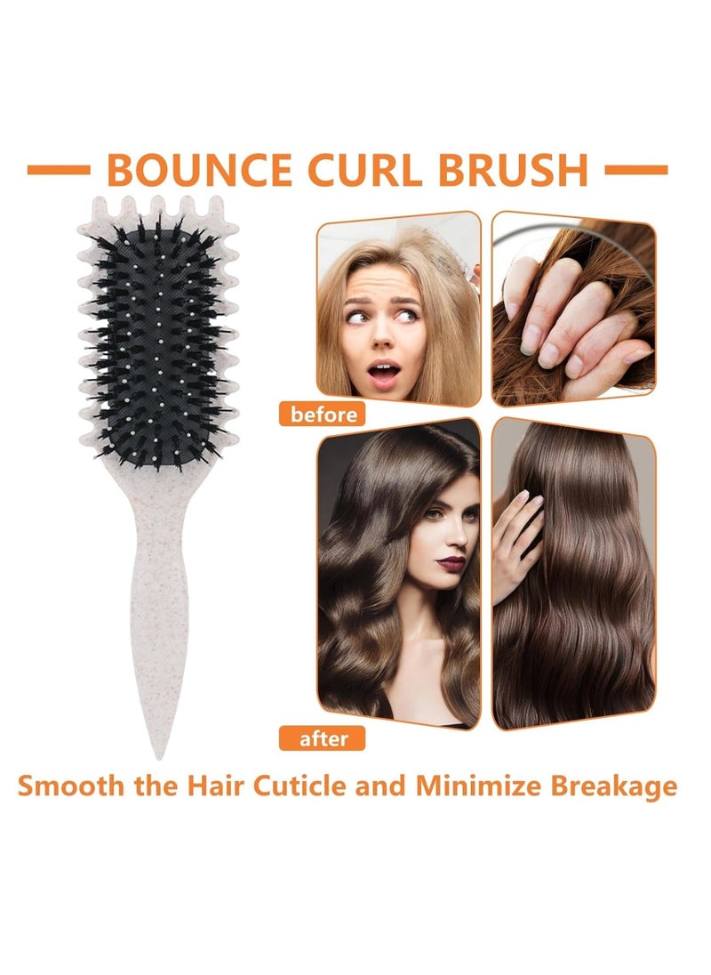 Adando - Adando Curly Hair Brush Curl Define Styling Brush Wet Dry Detangler Hair Brush The Essential Tool For Shaping And Styling Your Curls Detangling for Combing Men and Women Achieve Perfectly Defined Curls - Image 1