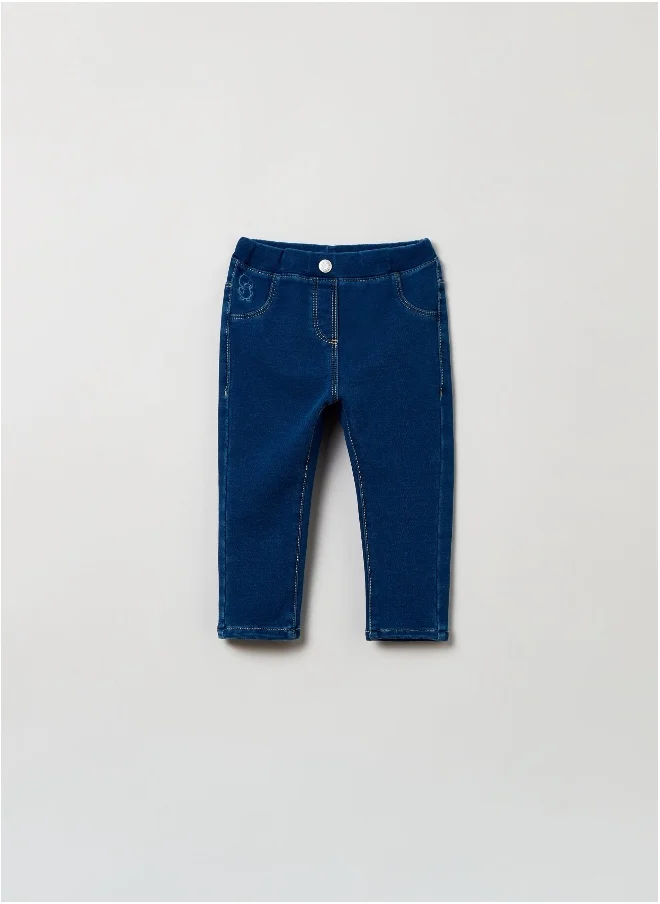 Ovs OVS Baby Girl Jeggings With Chick Embroidery