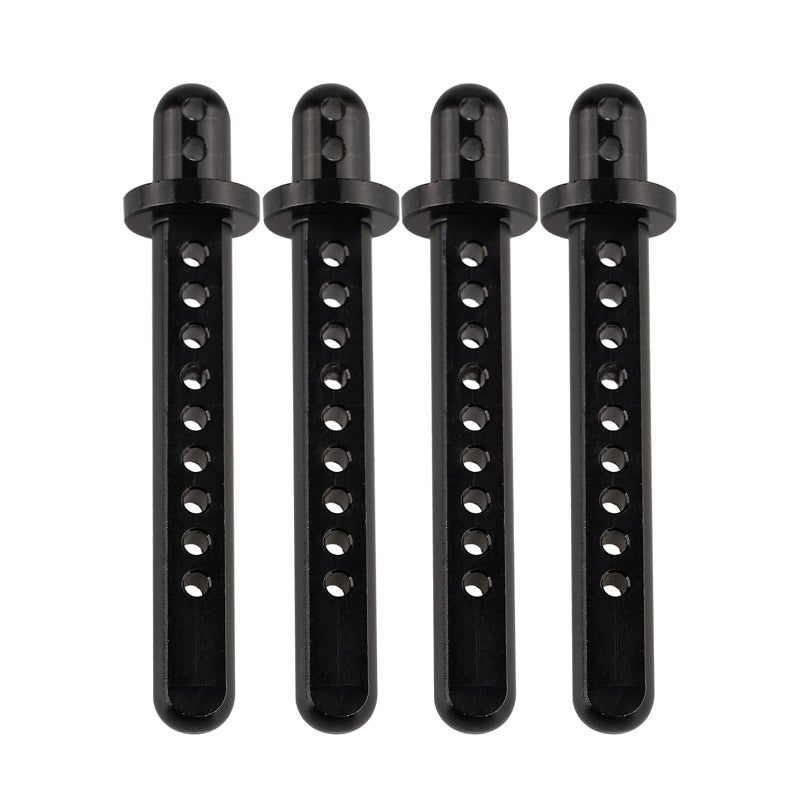 Shaluoman RC Aluminum Body Post Mounts for AXIAL 110 SCX10 Upgrade Parts Black Pack of 4 - Image 3