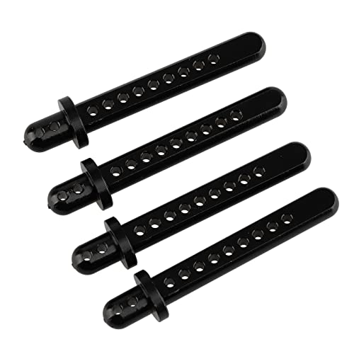 Shaluoman RC Aluminum Body Post Mounts for AXIAL 110 SCX10 Upgrade Parts Black Pack of 4 - Image 5